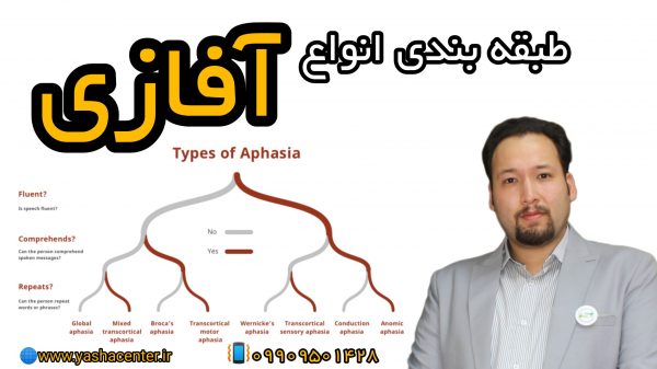 ارزیابی و درمان آفازی پس از سکته مغزی 09909501428 طبقه بندی انواع آفازی- کلینیک یاشا 09909501428